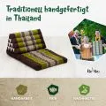 Kapok Thaikissen 2 Auflagen (Braun/Gr�n)