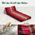 Kapok Thaikissen 2 Auflagen (Rubinrot)
