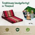 Kapok Thaikissen 2 Auflagen (Rubinrot)