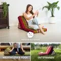 Kapok Thaikissen 3 Auflagen, Classic (Rot/Gr�n)