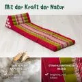 Kapok Thaikissen 3 Auflagen, Classic (Rot/Gr�n)