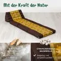 Kapok Thaikissen 3 Auflagen, Deluxe (Braun/Gold/Elefanten Seide)