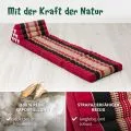 Kapok Thaikissen 3 Auflagen, Classic (Rot/Schwarz)