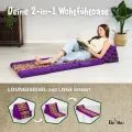 Kapok Thaikissen 3 Auflagen, Deluxe (Lila/Elefanten Seide)