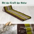 Kapok Thaikissen 3 Auflagen, Classic (Braun/Gr�n)