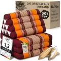 Kapok Thaikissen 3 Auflagen, Classic (Orange)