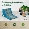 Kapok Thaikissen 3 Auflagen, Classic (Hellblau)