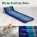 Kapok Thaikissen 3 Auflagen, Classic (Blau)