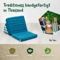 Kapok Thaikissen 3 Auflagen, Basic (Hellblau Uni)