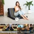 Kapok Thaikissen XXL breit (Blau/Elefanten)