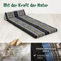 Kapok Thaikissen XXL breit (Blau/Elefanten)