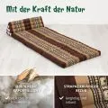 Kapok Thaikissen XXL breit (Braun/Elefanten)