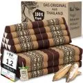 Kapok Thaikissen XXL breit (Braun/Elefanten)