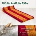 Kapok Thaikissen XXL breit (Rot/Gelb)