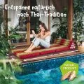 Kapok Thaikissen XXL breit (Rot/Gr�n)