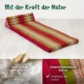 Kapok Thaikissen XXL breit (Rot/Gr�n)
