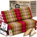 Kapok Thaikissen XXL breit (Rot/Gr�n)