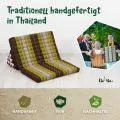 Kapok Thaikissen XXL breit (Braun/Gr�n)