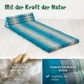 Kapok Thaikissen XXL breit (Hellblau)