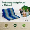 Kapok Thaikissen XXL breit (Blau)