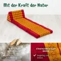 Kapok Thaikissen XXL hoch (Rot/Gelb)