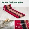 Kapok Thaikissen XXL hoch (Rot/Schwarz)