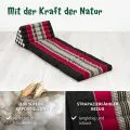 Kapok Thaikissen XXL hoch (Schwarz/Rot)