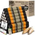 Kapok Thaikissen XXL hoch (Schwarz/Orange)