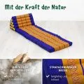 Kapok Thaikissen XXL hoch (Blau/Gelb)