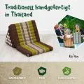 Kapok Thaikissen XXL hoch (Brau/Gr�n)