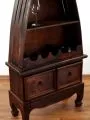 Weinflaschenschrank Boot , braun, Vinothek, aus Bali (Indonesien)