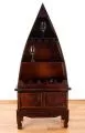 Weinflaschenschrank Boot , braun, Vinothek, aus Bali (Indonesien)