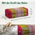 Kapok St�tzkissen, Classic (Rot/Gr�n)