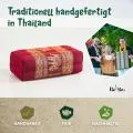 Kapok St�tzkissen, Deluxe (Rot/Elefanten Seide)