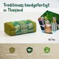 Kapok St�tzkissen, Deluxe (Gr�n/Elefanten Seide)