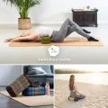 Kapok St�tzkissen, Deluxe (Gr�n/Orange/Elefanten Seide)
