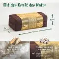 Kapok St�tzkissen, Deluxe (Braun/Gold/Elefanten Seide)