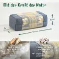 Kapok St�tzkissen, Deluxe (Grau/Elefanten Seide)