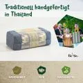 Kapok St�tzkissen, Deluxe (Grau/Elefanten Seide)