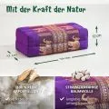 Kapok St�tzkissen, Deluxe (Lila/Elefanten Seide)