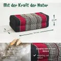 Kapok St�tzkissen, Classic (Schwarz/Rot)