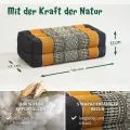 Kapok St�tzkissen, Classic (Schwarz/Orange)