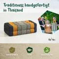 Kapok St�tzkissen, Classic (Schwarz/Orange)