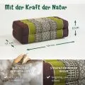 Kapok St�tzkissen, Classic (Braun/Gr�n)