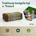 Kapok St�tzkissen, Classic (Braun/Gr�n)
