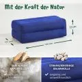 Kapok St�tzkissen, Basic (Blau Uni)