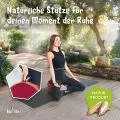 Kapok Zafukissen klein, Deluxe (Rot/Elefanten Seide)