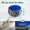 Kapok Zafukissen klein, Deluxe (Blau/Elefanten Seide)