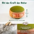 Kapok Zafukissen klein, Deluxe (Gr�n/Orange/Elefanten Seide)