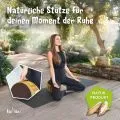Kapok Zafukissen klein, Deluxe (Braun/Gold/Elefanten Seide)
